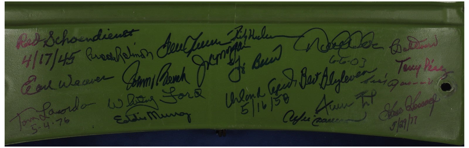 The Finest Hall Of Fame Multi Signed Wrigley Field Seatback 50 Sigs! Steiner COA
