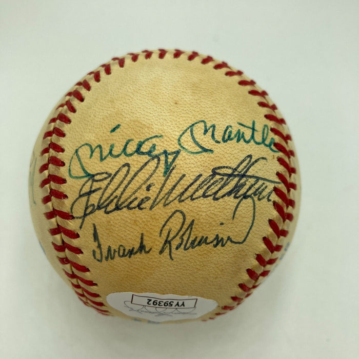 500 Home Run Signed Baseball Mickey Mantle Ted Williams Willie Mays 10 Sigs JSA