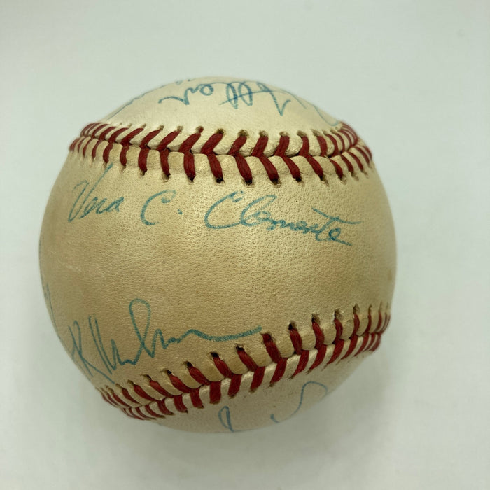 Satchel Paige Roger Maris Stan Musial HOF Legends Signed 1960's Baseball Beckett