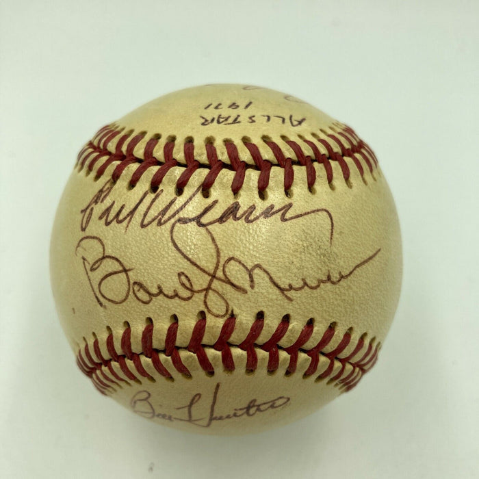 1971 All Star Game Team Signed Baseball Carl Yastrzemski Brooks Robinson JSA