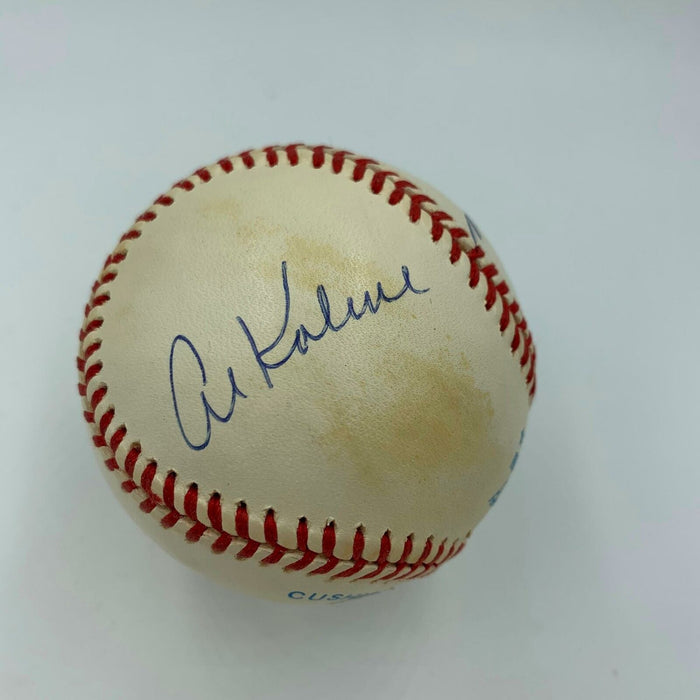 Sparky Anderson Al Kaline Newhouser Rogell Tigers Legends Signed Baseball PSA