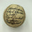 Beautiful Dutch Clark 1937 Detroit Lions NFL Team Signed Baseball JSA COA RARE