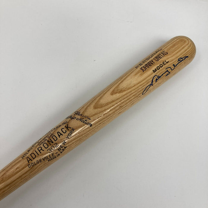 Johnny Unitas Signed Game Model Louisville Slugger Baseball Bat PSA DNA MINT 9