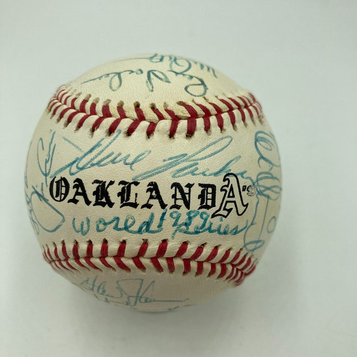 1989 Oakland A’s World Series Champs Team Signed Baseball 28 Sigs JSA COA