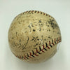 Historic 1922 Hall Of Fame Multi Signed Baseball Herb Pennock JSA COA