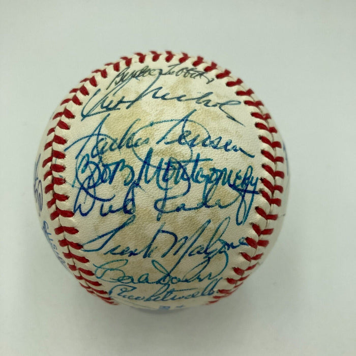 Ted Williams Boston Red Sox Legends Multi Signed Baseball 30 Signatures PSA DNA