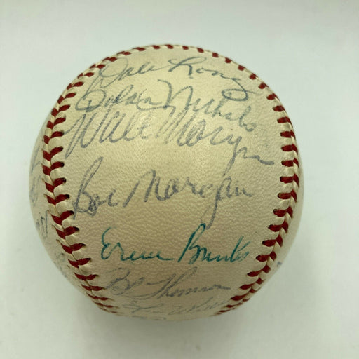 1958 Cubs Team Signed National League Baseball Ernie Banks JSA COA