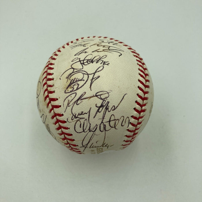 2008 Philadelphia Phillies World Series Champs Team Signed Baseball JSA COA