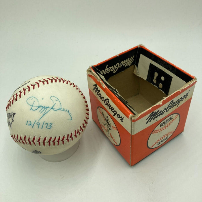 Mint Dizzy Dean Signed Vintage Baseball With JSA COA