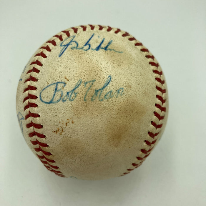 Pete Rose Johnny Bench 1970 Cincinnati Reds Big Red Machine Signed Baseball JSA