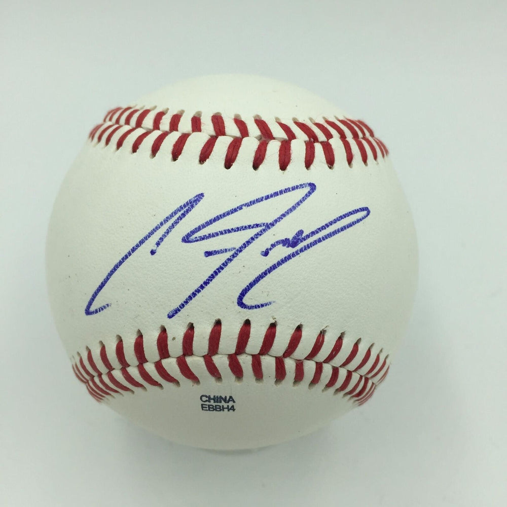 Clint Frazier Pre Rookie Signed Official Minor League Baseball With JSA COA