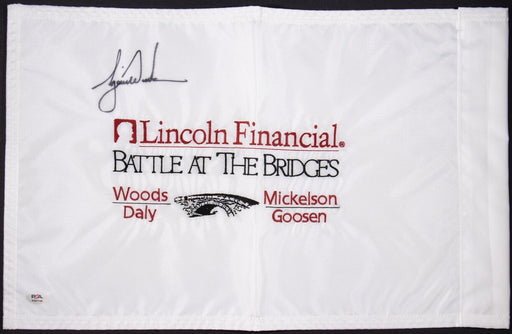 Tiger Woods Signed Autographed PGA Golf Flag PSA DNA COA