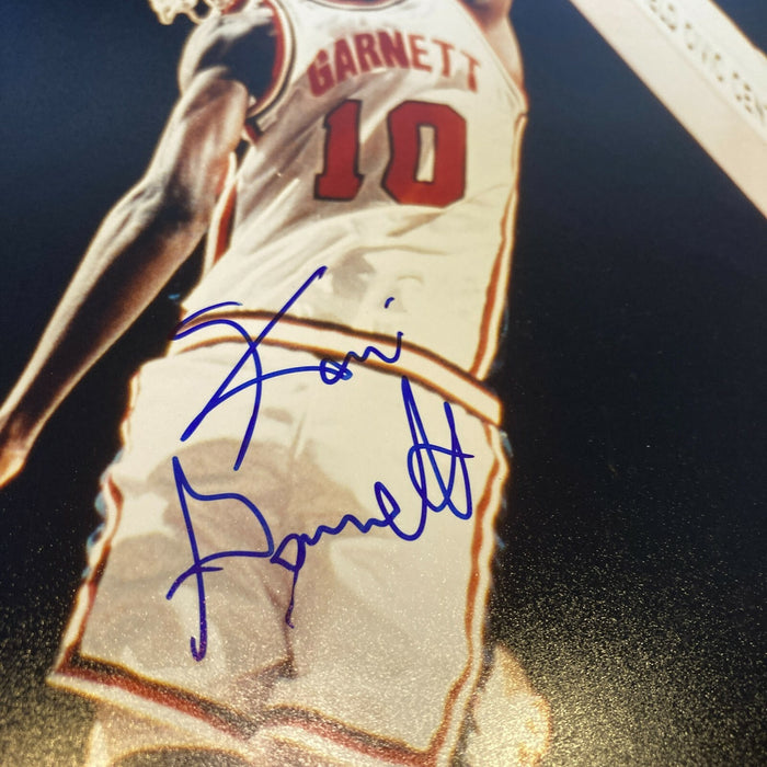 Kevin Garnett Rookie Signed Autographed 8x10 Photo With JSA COA Rare Full Name