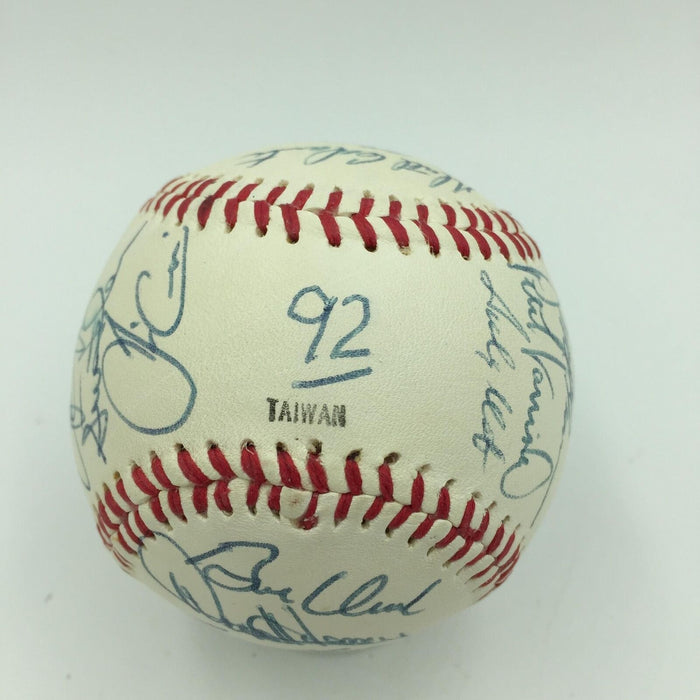 1992 Houston Astros Team Signed Baseball With Craig Biggio & Kenny Lofton