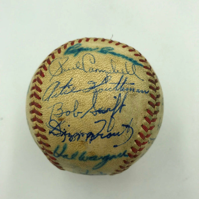 1948 Detroit Tigers Team Signed Official American League Baseball With 26 Sigs