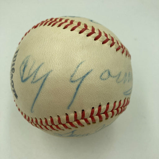 Cy Young Sweet Spot Signed Autographed 1940's Baseball PSA DNA COA