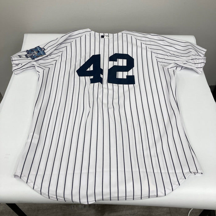 Mariano Rivera Signed Heavily Inscribed NY Yankees STAT Jersey Steiner COA