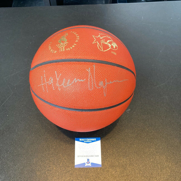Hakeem Olajuwon Signed Official 1996 Olympics Game Basketball Beckett COA