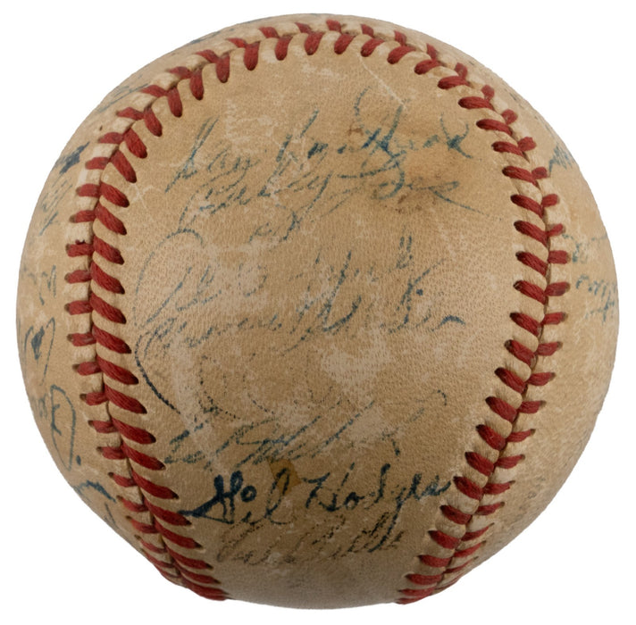 Jackie Robinson 1950 Brooklyn Dodgers Team Signed Baseball PSA DNA COA