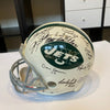 1969 New York Jets Super Bowl Champs Team Signed Full Size Helmet Joe Namath JSA