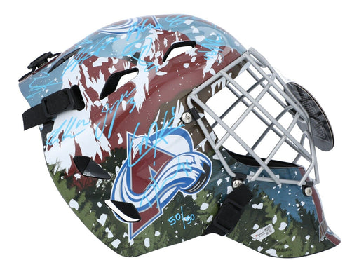 2022 Colorado Avalanche Stanley Cup Champions Team Signed Goalie Mask Fanatics