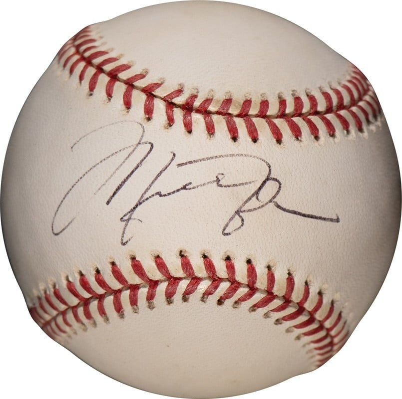 Michael Jordan Single Signed American League Baseball JSA COA