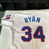 Nolan Ryan Signed Heavily Inscribed Texas Rangers Game Model STAT Jersey JSA COA