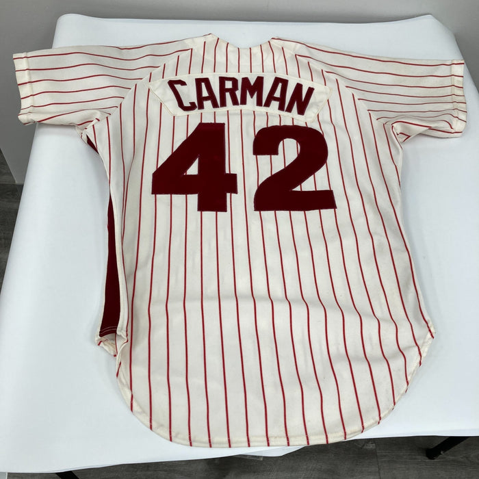 Don Carman 1987 Game Used Philadelphia Phillies Jersey MEARS A10 The Finest