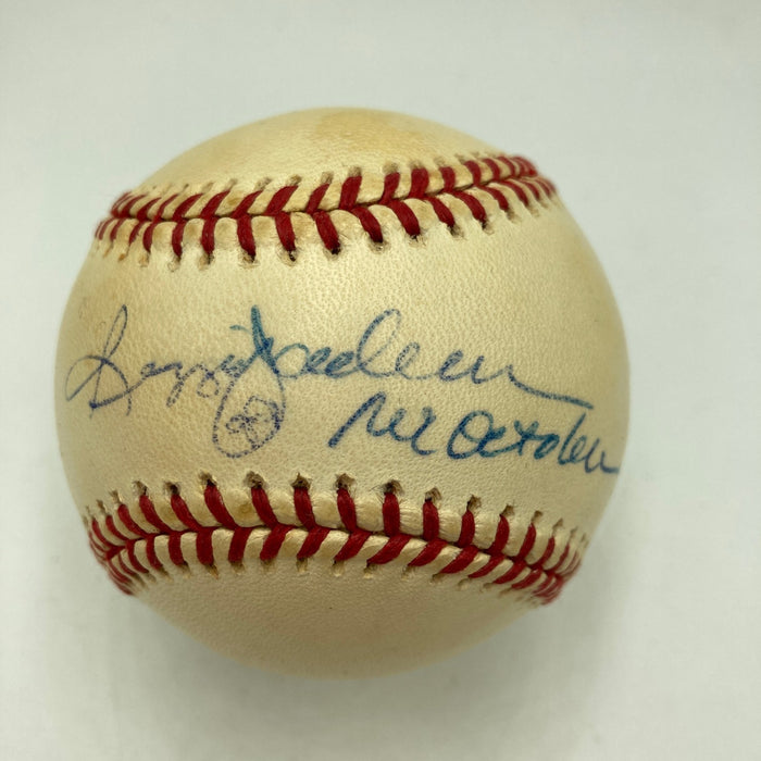 Reggie Jackson Mr. October Signed Major League Baseball JSA COA