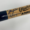 Beautiful HOF Multi Signed Bat 60 Sigs! Kirby Puckett Stan Musial Tony Gwynn PSA