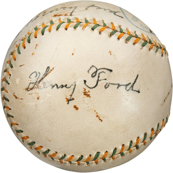 Historic Henry Ford Signed 1933 Ford Motor Company Baseball With PSA DNA COA