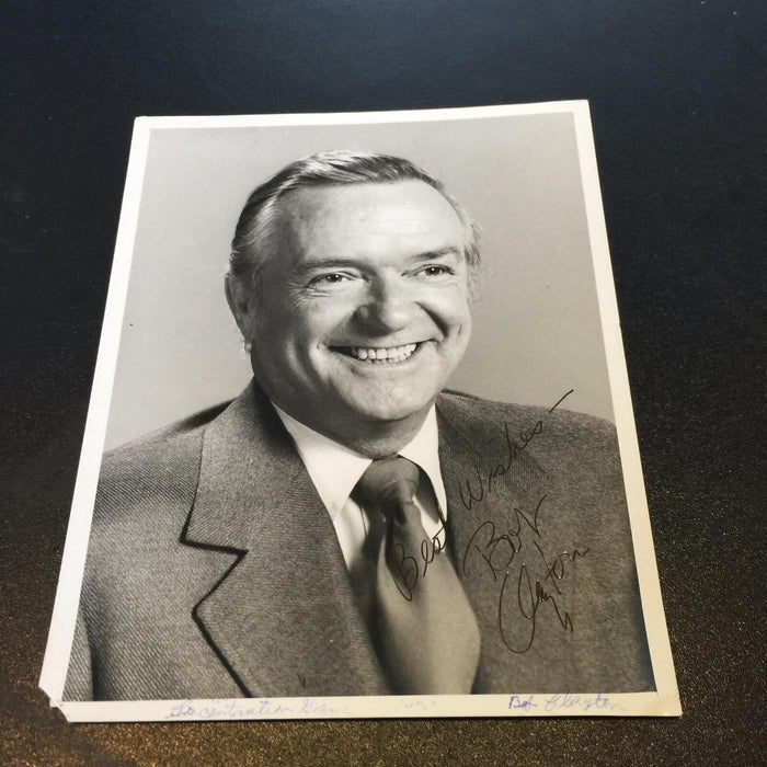 Rare Bob Clayton Signed Autographed Photo Make A Face Game Show Host