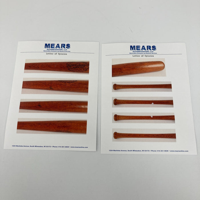 The Finest Babe Ruth 1925-1926 Game Used Bat PSA 9 & MEARS 10 COA