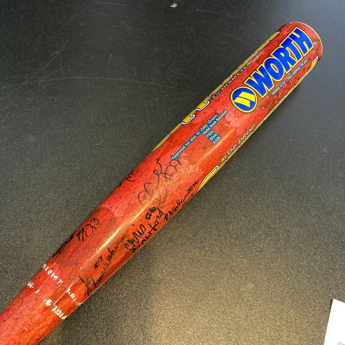 1998 Toms River Little League World Series Champs Team Signed Baseball Bat JSA