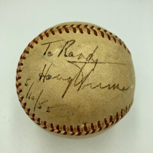President Harry S. Truman Single Signed Baseball PSA DNA COA