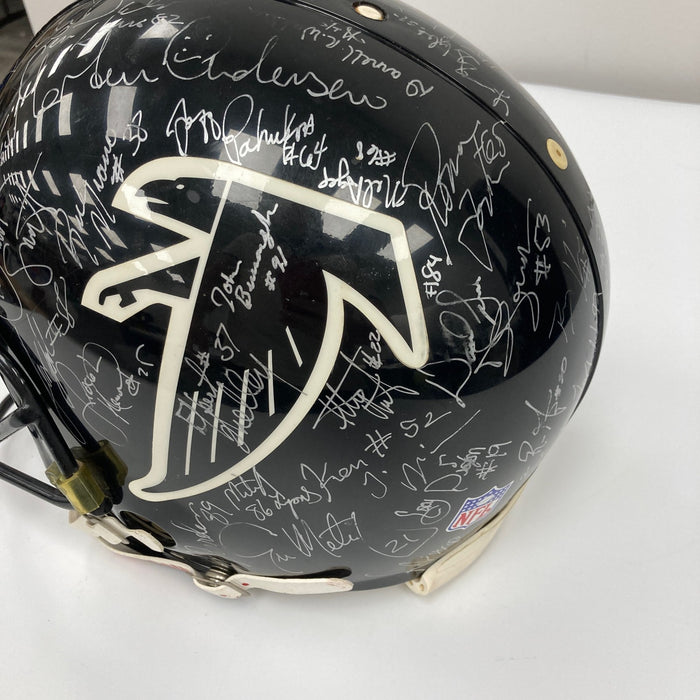 1995 Atlanta Falcons Team Signed Eric Metcalf Game Used Helmet JSA COA