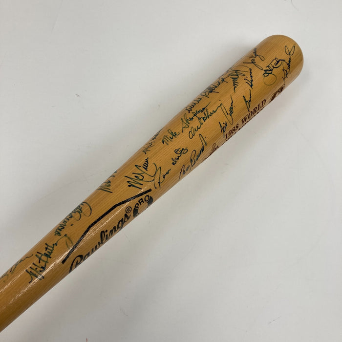 1988 Los Angeles Dodgers World Series Champs Team Signed Baseball Bat Beckett