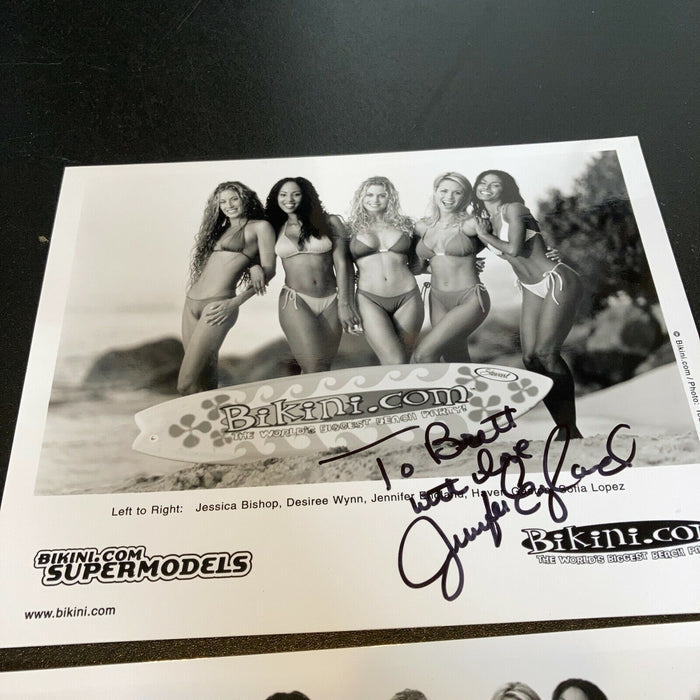 Lot Of 2 Jennifer England Signed Autographed 8x10 Bikini Photos