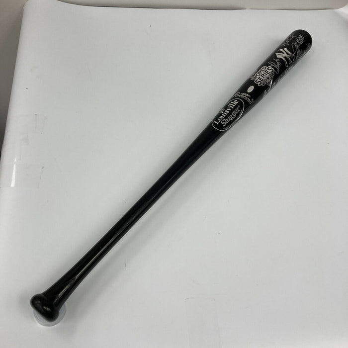 2009 New York Yankees World Series Champs Team Signed Bat #7/50 Steiner COA
