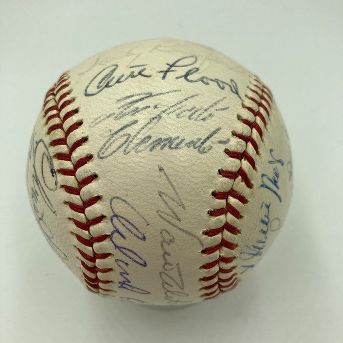 1964 All Star Game Team Signed Baseball Roberto Clemente Willie Mays Koufax PSA