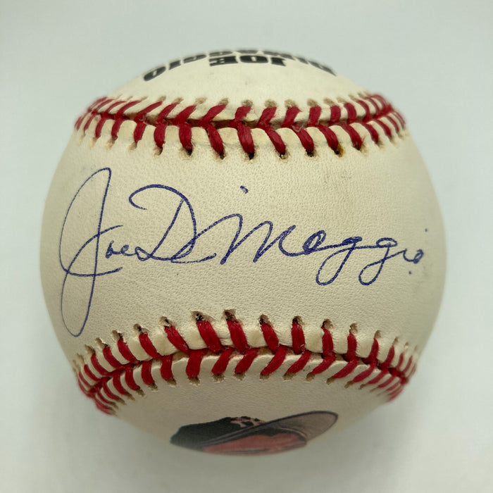 Beautiful Joe Dimaggio Signed American League Baseball PSA Graded MINT 9