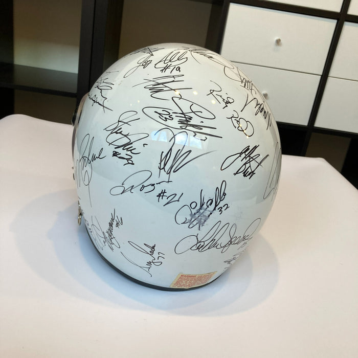 Dale Earnhardt Sr. NASCAR Legends Signed Racing Helmet 35 Sigs JSA COA