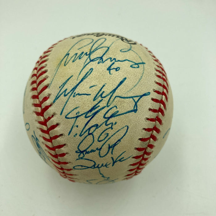 2000 St. Louis Cardinals Team Signed Baseball 22 Sigs Mark McGwire PSA DNA COA