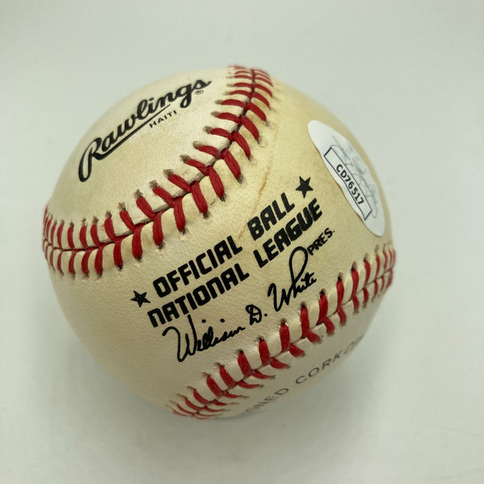 Nice Pete Rose Signed Official National League Baseball JSA COA