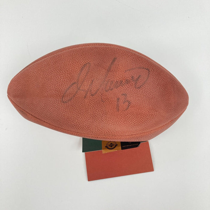 Dan Marino Signed Wilson NFL Football UDA Upper Deck COA (Flat)