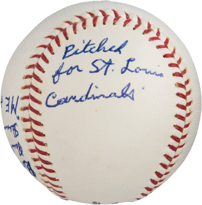 1950 Paul Daffy Dean Single Signed National League Baseball Dizzy Brother JSA