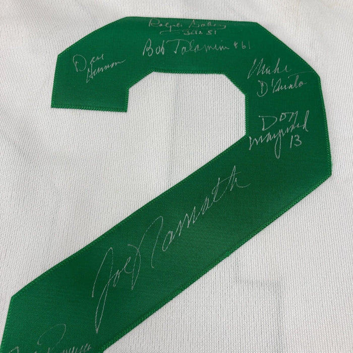 1969 New York Jets Super Bowl Champs Team Signed Jersey Joe Namath Steiner COA