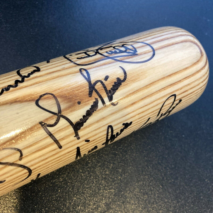 1996 New York Yankees World Series Champs Team Signed Bat Derek Jeter JSA COA