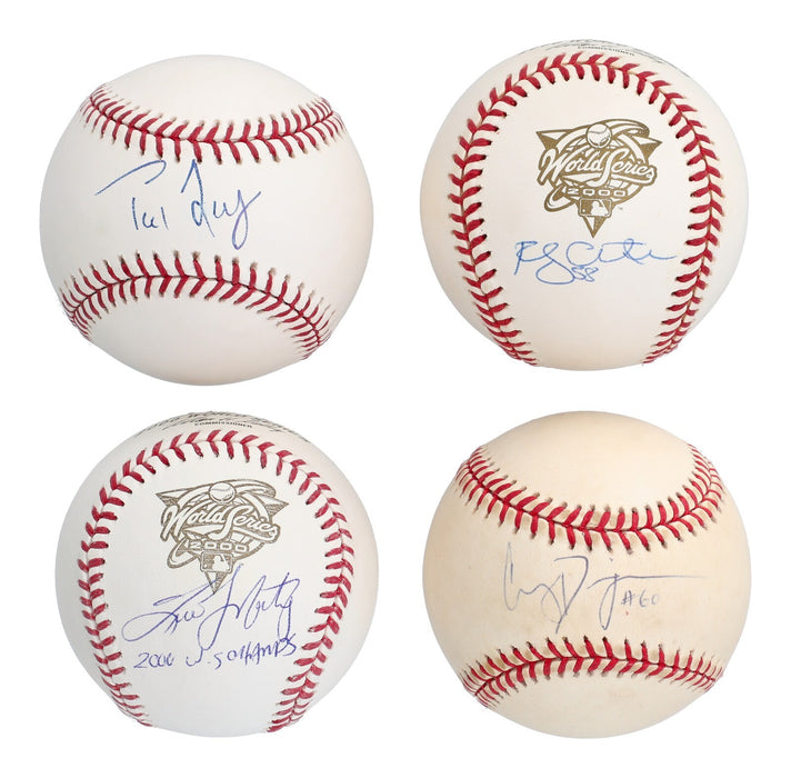 2000 New York Yankees WS Champs Team Signed Baseball Collection 60 Balls JSA COA