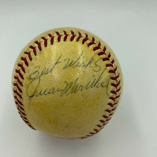 Juan Marichal 1960 Rookie Playing Days Signed National League Baseball JSA COA